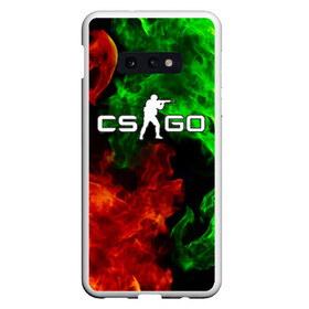 Чехол для Samsung S10E с принтом CSGO TOXIC FLAME в Петрозаводске, Силикон | Область печати: задняя сторона чехла, без боковых панелей | action | astralis | awp | counter strike | cs go | cs go global offensive | cybersport | faze clan | fire | flame | game | gamer | hyper beast | shooter | skin | team liquid | toxic | toxic flame | киберспорт | огонь | оружие | скины | токсик