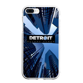 Чехол для iPhone 7Plus/8 Plus матовый с принтом Detroit Вecome Human в Петрозаводске, Силикон | Область печати: задняя сторона чехла, без боковых панелей | 3d | cтать человеком | detroit city | detroit: вecome human | игра | интерактивная | квест | кинематограф | приключения | франция