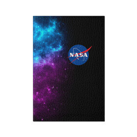 Обложка для паспорта матовая кожа с принтом NASA (SPACE) 4.2 в Петрозаводске, натуральная матовая кожа | размер 19,3 х 13,7 см; прозрачные пластиковые крепления | Тематика изображения на принте: nasa | paint | space | звезды | космос | краска | наса | черная дыра