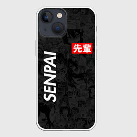 Чехол для iPhone 13 mini с принтом Senpai (Поло) в Петрозаводске,  |  | 2 versia | ahegao | anime | manga | paint | red | sempai | senpai | sup | supreme | trend | white | аниме | белый | манга | семпай | сенпай | суп | суприм