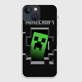 Чехол для iPhone 13 mini с принтом Minecraft в Петрозаводске,  |  | funny | mine | minecraft | mods | noob | pro | skins | story | vs | zombie | инди | конструктор | майнкрафт | моды | нуб | скин | скрипер | шахта