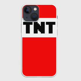 Чехол для iPhone 13 mini с принтом TNT в Петрозаводске,  |  | funny | mine | minecraft | mods | noob | pro | skins | story | vs | zombie | инди | конструктор | майнкрафт | моды | нуб | скин | скрипер | шахта