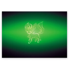 Поздравительная открытка с принтом Green Fox в Петрозаводске, 100% бумага | плотность бумаги 280 г/м2, матовая, на обратной стороне линовка и место для марки
 | Тематика изображения на принте: detective pikachu | pikachu | pokeball | pokemon | детектив пикачу | пикачу | покебол | покемон