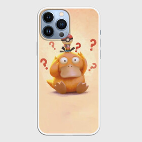 Чехол для iPhone 13 Pro Max с принтом Псайдак в Петрозаводске,  |  | detective pikachu | pikachu | pokeball | pokemon | psyduck | детектив пикачу | пикачу | покебол | покемон | псайдак