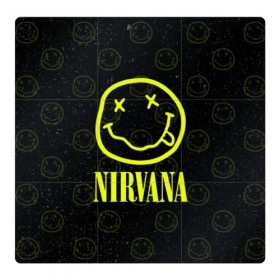 Магнитный плакат 3Х3 с принтом Nirvana 1 в Петрозаводске, Полимерный материал с магнитным слоем | 9 деталей размером 9*9 см | Тематика изображения на принте: cobain | kurt | kurt cobain | nirvana | rock | smile | гитара | кобейн | курт | курт кобейн | нирвана | рок