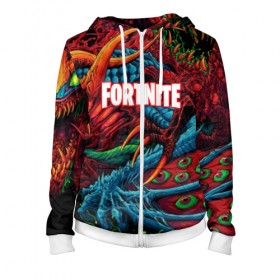 Женская толстовка 3D на молнии с принтом FORTNITE HYPERBEAST в Петрозаводске, 100% полиэстер | длина до линии бедра, манжеты и пояс оформлены мягкой тканевой резинкой, двухслойный капюшон со шнурком для регулировки, спереди молния, по бокам два кармана | battle royale | fortnite | fortnite battle royale | futuresynth | game | outrun | retrowave | synth | synthwave | игры | ретровейв | синтвейв | фортнайт