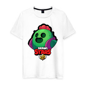 Мужская футболка хлопок с принтом Brawl Stars 5 в Петрозаводске, 100% хлопок | прямой крой, круглый вырез горловины, длина до линии бедер, слегка спущенное плечо. | android | brawl | brawl stars | clash | clash royale | game | royale | stars | андроид | игра | мобильные игры