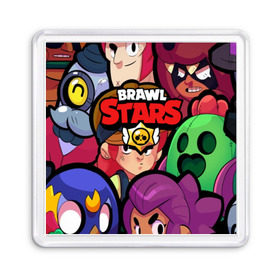 Магнит 55*55 с принтом BRAWL STARS в Петрозаводске, Пластик | Размер: 65*65 мм; Размер печати: 55*55 мм | 8 bit | 8 бит | bibi | brawl stars | crow | el brown | leon | leon shark | max | mr.p | sally leon | shark | stars | virus | werewolf | акула | биби | вирус | ворон | леон | оборотень | пингвин