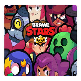 Магнитный плакат 3Х3 с принтом BRAWL STARS в Петрозаводске, Полимерный материал с магнитным слоем | 9 деталей размером 9*9 см | 8 bit | 8 бит | bibi | brawl stars | crow | el brown | leon | leon shark | max | mr.p | sally leon | shark | stars | virus | werewolf | акула | биби | вирус | ворон | леон | оборотень | пингвин