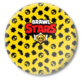 Значок с принтом BRAWL STARS в Петрозаводске,  металл | круглая форма, металлическая застежка в виде булавки | Тематика изображения на принте: android | brawl stars | games | mobile game | stars | игры | мобильные игры