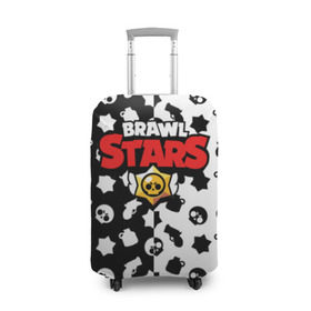Чехол для чемодана 3D с принтом BRAWL STARS в Петрозаводске, 86% полиэфир, 14% спандекс | двустороннее нанесение принта, прорези для ручек и колес | android | brawl stars | games | mobile game | stars | игры | мобильные игры
