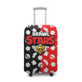 Чехол для чемодана 3D с принтом BRAWL STARS в Петрозаводске, 86% полиэфир, 14% спандекс | двустороннее нанесение принта, прорези для ручек и колес | android | brawl stars | games | mobile game | stars | игры | мобильные игры