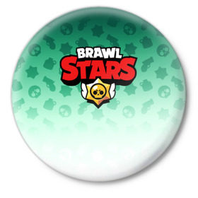 Значок с принтом BRAWL STARS в Петрозаводске,  металл | круглая форма, металлическая застежка в виде булавки | android | brawl stars | games | mobile game | stars | игры | мобильные игры