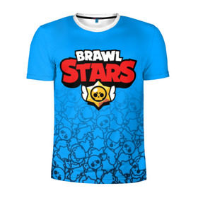 Мужская футболка 3D спортивная с принтом BRAWL STARS в Петрозаводске, 100% полиэстер с улучшенными характеристиками | приталенный силуэт, круглая горловина, широкие плечи, сужается к линии бедра | android | brawl stars | games | mobile game | stars | игры | мобильные игры
