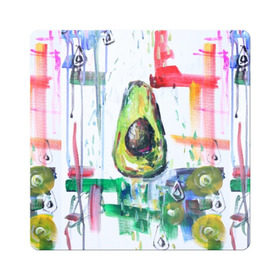 Магнит виниловый Квадрат с принтом Авокадо авангард в Петрозаводске, полимерный материал с магнитным слоем | размер 9*9 см, закругленные углы | Тематика изображения на принте: авокадо | веган | девушкам | здоровое питание | здоровье | люблю авокадо | овощи | пп | стильно | сыроед | фрукты