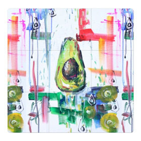 Магнитный плакат 3Х3 с принтом Авокадо авангард в Петрозаводске, Полимерный материал с магнитным слоем | 9 деталей размером 9*9 см | Тематика изображения на принте: авокадо | веган | девушкам | здоровое питание | здоровье | люблю авокадо | овощи | пп | стильно | сыроед | фрукты