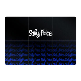 Магнитный плакат 3Х2 с принтом Sally Face (24) в Петрозаводске, Полимерный материал с магнитным слоем | 6 деталей размером 9*9 см | face | fisher | larry johnson | mask | sally | sally face | sally fisher | демоны | духи | маска | призраки | салли | салли фейс | салли фишер | фейс