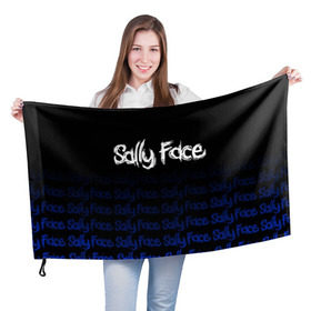Флаг 3D с принтом Sally Face (24) в Петрозаводске, 100% полиэстер | плотность ткани — 95 г/м2, размер — 67 х 109 см. Принт наносится с одной стороны | face | fisher | larry johnson | mask | sally | sally face | sally fisher | демоны | духи | маска | призраки | салли | салли фейс | салли фишер | фейс