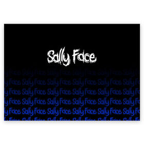 Поздравительная открытка с принтом Sally Face (24) в Петрозаводске, 100% бумага | плотность бумаги 280 г/м2, матовая, на обратной стороне линовка и место для марки
 | face | fisher | larry johnson | mask | sally | sally face | sally fisher | демоны | духи | маска | призраки | салли | салли фейс | салли фишер | фейс