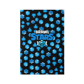Обложка для паспорта матовая кожа с принтом BRAWL STARS в Петрозаводске, натуральная матовая кожа | размер 19,3 х 13,7 см; прозрачные пластиковые крепления | android | brawl stars | games | mobile game | stars | игры | мобильные игры
