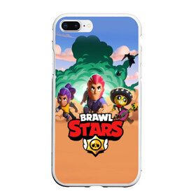 Чехол для iPhone 7Plus/8 Plus матовый с принтом BRAWL STARS в Петрозаводске, Силикон | Область печати: задняя сторона чехла, без боковых панелей | 8 bit | 8 бит | bibi | brawl stars | crow | el brown | leon | leon shark | max | mr.p | sally leon | shark | stars | virus | werewolf | акула | биби | вирус | ворон | леон | оборотень | пингвин