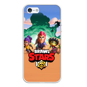 Чехол для iPhone 5/5S матовый с принтом BRAWL STARS в Петрозаводске, Силикон | Область печати: задняя сторона чехла, без боковых панелей | 8 bit | 8 бит | bibi | brawl stars | crow | el brown | leon | leon shark | max | mr.p | sally leon | shark | stars | virus | werewolf | акула | биби | вирус | ворон | леон | оборотень | пингвин