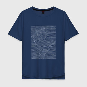 Мужская футболка хлопок Oversize с принтом Оптическая Иллюзия в Петрозаводске, 100% хлопок | свободный крой, круглый ворот, “спинка” длиннее передней части | абстракция | иллюзии | иллюзия | обман | рука