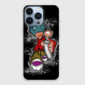 Чехол для iPhone 13 Pro с принтом Граффити в Петрозаводске,  |  | art | beard | cartoon | cool | finger | graffiti | guy | hand | hat | pattern | red | shoes | sneakers | street | teenager | urban | баллончик | борода | граффити | искусство | классный | клёвый | красный | кроссовки | крутой | обувь | палец | парень | по