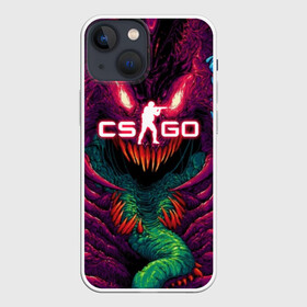 Чехол для iPhone 13 mini с принтом CS GO Hyper Beast в Петрозаводске,  |  | 2019 | computer game | counter strike | cs | cs go | csgo | dota | dota2 | game | howl | hyperbeast | warning | автомат | вой | го | игрок | компьютерная игра | контр страйк | контра | кс | оружие | турнир