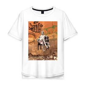 Мужская футболка хлопок Oversize с принтом Основной инстинкт в Петрозаводске, 100% хлопок | свободный крой, круглый ворот, “спинка” длиннее передней части | 