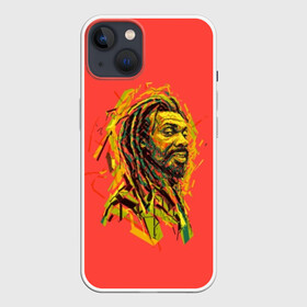 Чехол для iPhone 13 с принтом RastaArt в Петрозаводске,  |  | art | bob marley | cannabis | rasta | rastaman | reggae | reggy | weed | боб марли | раста | растаман | регги | рэгги