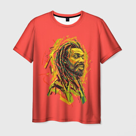 Мужская футболка 3D с принтом RastaArt в Петрозаводске, 100% полиэфир | прямой крой, круглый вырез горловины, длина до линии бедер | art | bob marley | cannabis | rasta | rastaman | reggae | reggy | weed | боб марли | раста | растаман | регги | рэгги