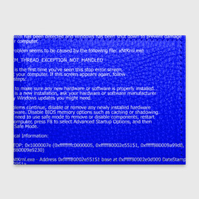 Обложка для студенческого билета с принтом СИНИЙ ЭКРАН СМЕРТИ в Петрозаводске, натуральная кожа | Размер: 11*8 см; Печать на всей внешней стороне | Тематика изображения на принте: anonymus | blue death screen | cod | hack | hacker | it | program | texture | айти | аноним | анонимус | взлом | код | кодинг | программа | программист | текстура | хак | хакер
