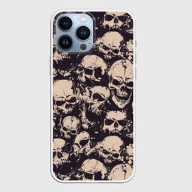 Чехол для iPhone 13 Pro Max с принтом Черепа в Петрозаводске,  |  | anger | black | cool | cry | gray | grunge | horrible | horror | illustration | look | scary | skull | style | взгляд | гранж | злость | иллюстрация | крик | крутой | серый | стиль | страшный | ужас | ужасный | черепа | черный