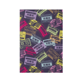 Обложка для паспорта матовая кожа с принтом Разноцветные кассеты в Петрозаводске, натуральная матовая кожа | размер 19,3 х 13,7 см; прозрачные пластиковые крепления | audio | drawing | green | mauve | multicolored | music | purple | retro | turquoise | vintage | yellow | аудио | бирюза | винтаж | желтый | зеленый | кассета | лиловый | музыка | разноцветные | ретро | рисунок | фиолетовый