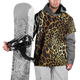 Накидка на куртку 3D с принтом Шкура леопарда в Петрозаводске, 100% полиэстер |  | animal | cheeky | dangerous | leopard | nature | pattern | predator | skin | spots | wild | дерзкий | дикий | животное | леопард | опасный | природа | пятна | узор | хищник