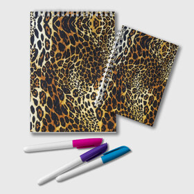 Блокнот с принтом Шкура леопарда в Петрозаводске, 100% бумага | 48 листов, плотность листов — 60 г/м2, плотность картонной обложки — 250 г/м2. Листы скреплены удобной пружинной спиралью. Цвет линий — светло-серый
 | animal | cheeky | dangerous | leopard | nature | pattern | predator | skin | spots | wild | дерзкий | дикий | животное | леопард | опасный | природа | пятна | узор | хищник