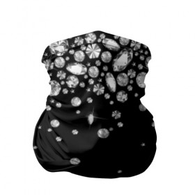 Бандана-труба 3D с принтом Бриллианты в Петрозаводске, 100% полиэстер, ткань с особыми свойствами — Activecool | плотность 150‒180 г/м2; хорошо тянется, но сохраняет форму | black | cut | diamond | gem | glitter | jewel | luxury | shine | white | алмаз | белый | блеск | бриллиант | диамант | драгоценность | драгоценный камень | люкс | огранка | роскошь | сияние | черный