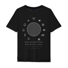 Мужская футболка хлопок Oversize с принтом Northlane в Петрозаводске, 100% хлопок | свободный крой, круглый ворот, “спинка” длиннее передней части | Тематика изображения на принте: 