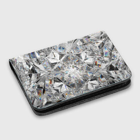 Картхолдер с принтом с принтом Бриллиантовый блеск в Петрозаводске, натуральная матовая кожа | размер 7,3 х 10 см; кардхолдер имеет 4 кармана для карт; | cut | diamond | gem | glitter | jewel | kaleidoscope | luxury | shine | sparkle | white | алмаз | белый | блеск | бриллиант | диамант | драгоценность | драгоценный камень | калейдоскоп | люкс | огранка | роскошь | сверкать | сияние
