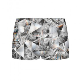 Мужские трусы 3D с принтом Бриллиантовый блеск в Петрозаводске, 50% хлопок, 50% полиэстер | классическая посадка, на поясе мягкая тканевая резинка | Тематика изображения на принте: cut | diamond | gem | glitter | jewel | kaleidoscope | luxury | shine | sparkle | white | алмаз | белый | блеск | бриллиант | диамант | драгоценность | драгоценный камень | калейдоскоп | люкс | огранка | роскошь | сверкать | сияние