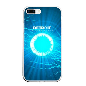 Чехол для iPhone 7Plus/8 Plus матовый с принтом Detroit Вecome Human в Петрозаводске, Силикон | Область печати: задняя сторона чехла, без боковых панелей | 3d | cтать человеком | detroit city | detroit: вecome human | игра | интерактивная | квест | кинематограф | приключения | франция