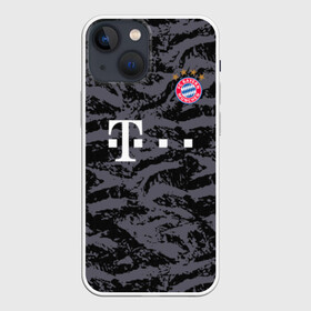 Чехол для iPhone 13 mini с принтом Bayern away gk 18 19 в Петрозаводске,  |  | bayern | champions league | germany | munchen | бавария | германия | левандовски | лига чемпинов | мюнхен | нойер | рибери | роббен