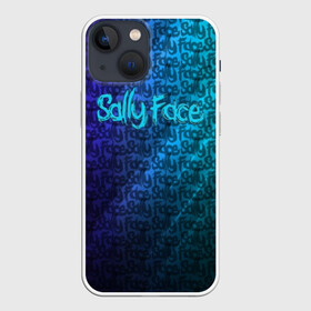 Чехол для iPhone 13 mini с принтом Sally Face (Pattern). в Петрозаводске,  |  | Тематика изображения на принте: 2019 | 3d | pattern | sally face | tekstura | абстракция | градиент | игра | лого | логотип | надпись | паттерн | стиль | текстура