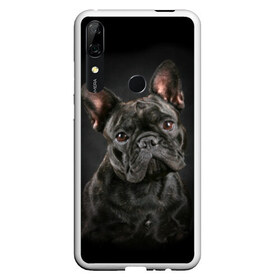 Чехол для Honor P Smart Z с принтом Французский бульдог в Петрозаводске, Силикон | Область печати: задняя сторона чехла, без боковых панелей | animal | background | beast | black | breed | bulldog | cool | cute | dog | ears | french | jaw | look | muzzle | portrait | wool | бульдог | взгляд | животное | зверь | милый | пёс | порода | портрет | прикольно | псина | собака | уши | фон | фра
