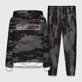 Женский костюм 3D (с толстовкой) с принтом HOCKEY MAFIA в Петрозаводске,  |  | camo | hockey | sport | камуфляж | милитари | надписи | сборная хоккея | символика | спорт | спортсмен | форма | хоккей | чемпионат