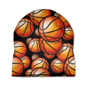Шапка 3D с принтом Баскетбольные мячи в Петрозаводске, 100% полиэстер | универсальный размер, печать по всей поверхности изделия | activity | ball | basketball | black | brightness | brown | circle | color | game | illustration | orange | sport | victory | yellow | активность | апельсиновый | баскетбол | желтый | игра | иллюстрация | коричневый | круг | мяч | оранжевый | победа | спо