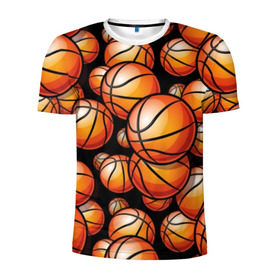 Мужская футболка 3D спортивная с принтом Баскетбольные мячи в Петрозаводске, 100% полиэстер с улучшенными характеристиками | приталенный силуэт, круглая горловина, широкие плечи, сужается к линии бедра | activity | ball | basketball | black | brightness | brown | circle | color | game | illustration | orange | sport | victory | yellow | активность | апельсиновый | баскетбол | желтый | игра | иллюстрация | коричневый | круг | мяч | оранжевый | победа | спо