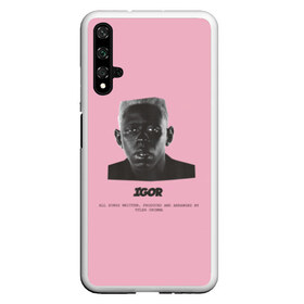 Чехол для Honor 20 с принтом Tyler The Creator (IGOR) в Петрозаводске, Силикон | Область печати: задняя сторона чехла, без боковых панелей | Тематика изображения на принте: bomb | boy | cherry | creator | flower | igor | rap | tayler | the | tyler | альбом | игорь | криэйтор | музыка | реп | рэп | тайлер