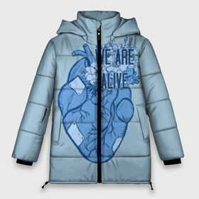 Женская зимняя куртка 3D с принтом WE ARE ALIVE в Петрозаводске, верх — 100% полиэстер; подкладка — 100% полиэстер; утеплитель — 100% полиэстер | длина ниже бедра, силуэт Оверсайз. Есть воротник-стойка, отстегивающийся капюшон и ветрозащитная планка. 

Боковые карманы с листочкой на кнопках и внутренний карман на молнии | 2038 | become | connor | dbh | dbhpk19 | gavin reed | human | quantic | reed | reed900 | rk800 | rk900 | андроид | девиант | детройт | кара | квест | коннор | маркус